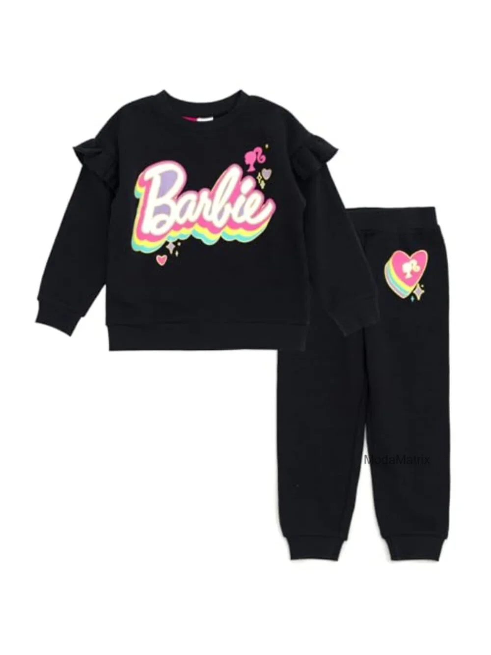 Girls' 2-Piece Fleece Sweatshirt and Joggers Set Toddler to Big Kid